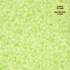 Cylin 11/0 Glow in the Dark - Light Green