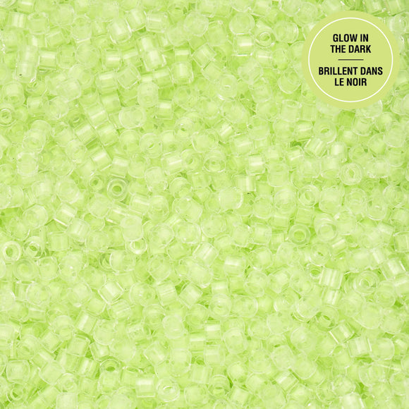 Cylin 11/0 Glow in the Dark - Light Green
