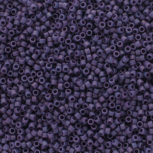 Delica 11/0 Frosted Glazed Violet Matte