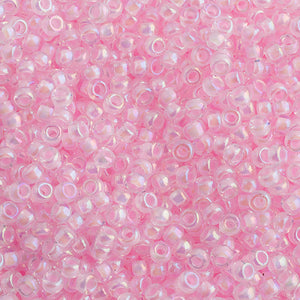 Miyuki 11/0 Pink Lined Crystal