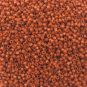 Delica 11/0 Duracoat Opaque Dyed Burnt Orange