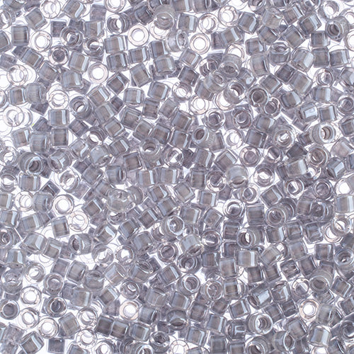 Delica 11/0 Fancy Lined Pale Grey