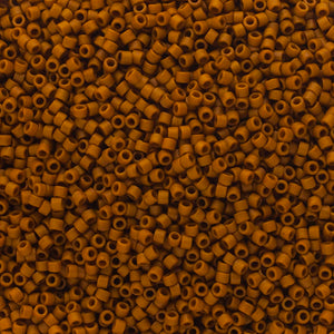 Delica 11/0 Frosted Glazed Brown Cinnamon