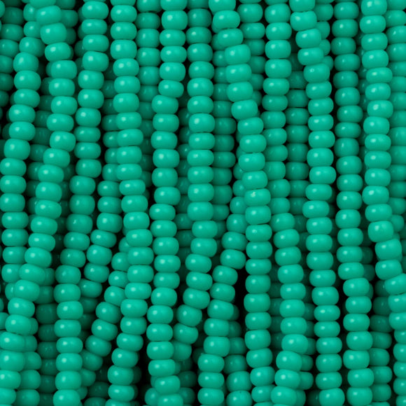 Czech 11/0 Opaque Green Turquoise