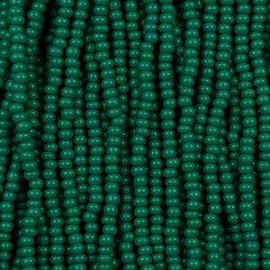 Czech 11/0 Opaque Dark Green