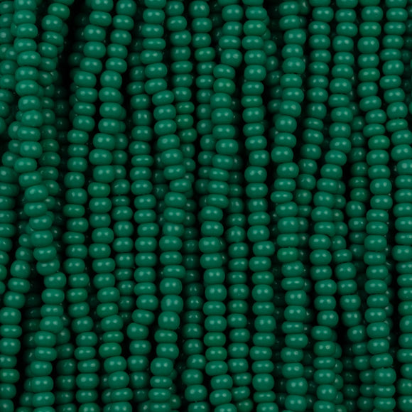 Czech 11/0 Opaque Dark Green