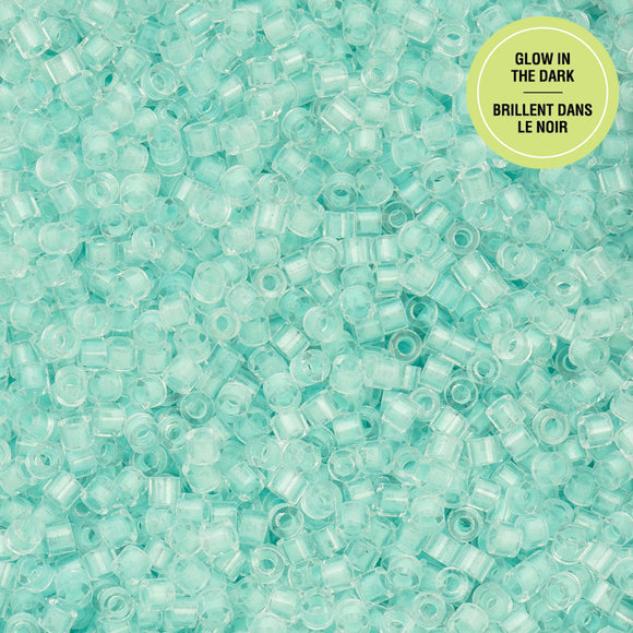 Cylin 11/0 Glow in the Dark - Turquoise