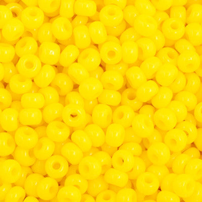 Czech Seed Bead 11/0 Opaque Lemon