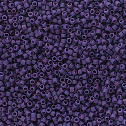 Delica 11/0 Frosted Glazed Purple Matte