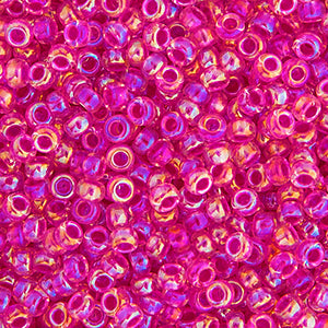 Miyuki 11/0 Crystal Hot Pink Lined AB