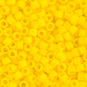 Delica 11/0 Yellow Canary Opaque Matte