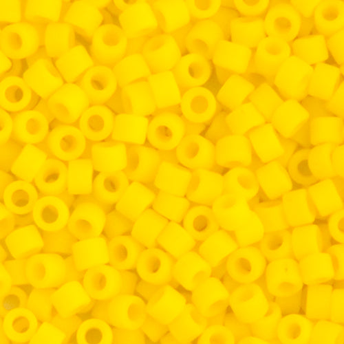 Delica 11/0 Yellow Canary Opaque Matte