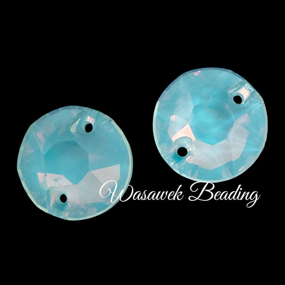 Aquamarine Rhinestone Glass