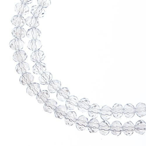 Crystal Lane Rondelle 3x4mm Transparent Crystal AB
