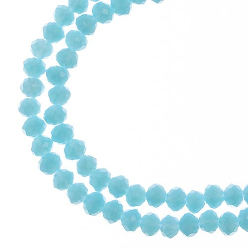 Crystal Lane Rondelle 3x4mm Opaque Blue