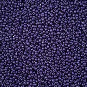 Czech 11/0 Permalux Dyed Chalk Dark Violet