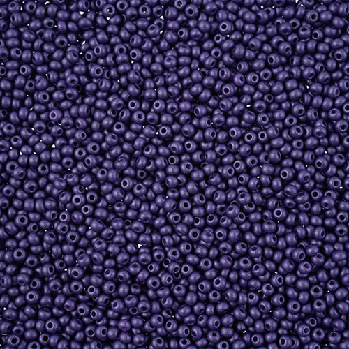 Czech 11/0 Permalux Dyed Chalk Dark Violet