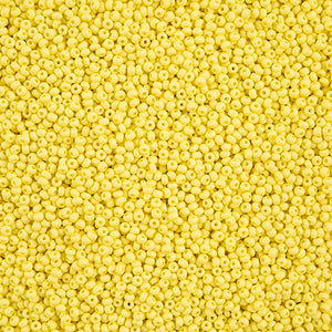Czech 11/0 Permalux Dyed Chalk Light Yellow Matte