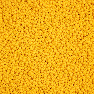 Czech 11/0 Permalux Dyed Chalk Dark Yellow Matte