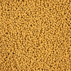 Czech 11/0 Permalux Dyed Chalk Yellow-Brown Matte
