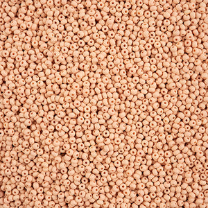 Czech 11/0 PermaLux Dyed Chalk Apricot Matte