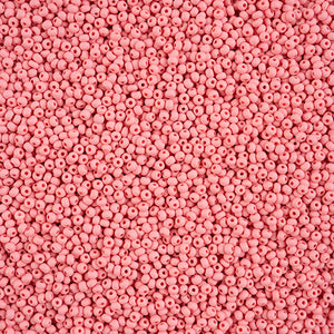 Czech 11/0 PermaLux Dyed Chalk Pink Matte