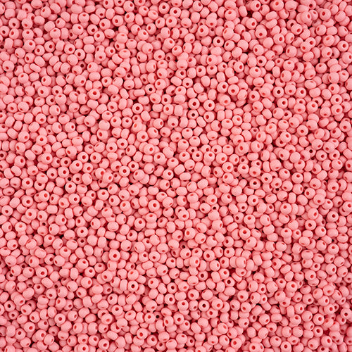 Czech 11/0 PermaLux Dyed Chalk Pink Matte