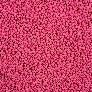 Czech 11/0 PermaLux Dyed Chalk Fuchsia Matte