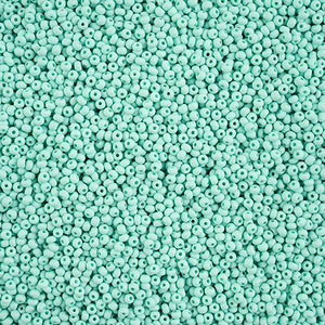 Czech 11/0 PermaLux Dyed Chalk Mint Matte