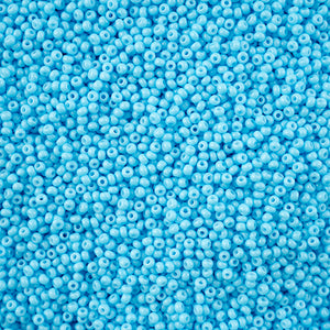 Czech 11/0 Aqua Chalk Dyed Solgel
