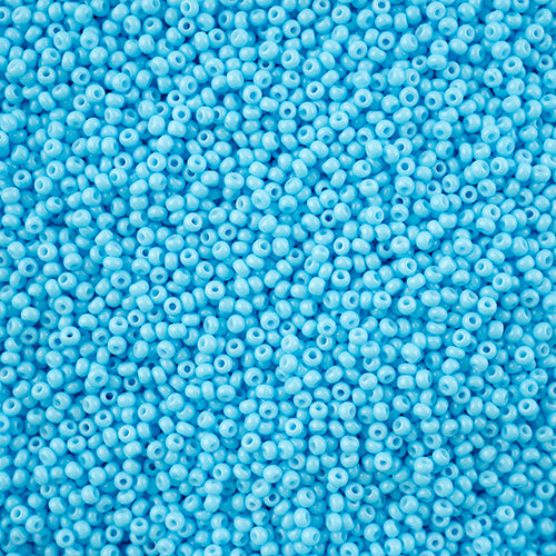 Czech 11/0 Aqua Chalk Dyed Solgel