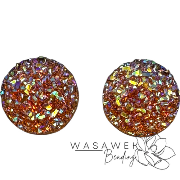 Amethyst AB Round Glitter