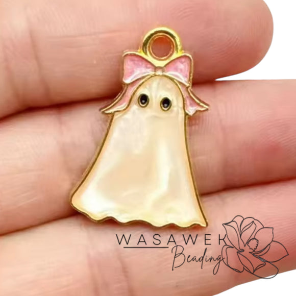 Ghostie with Pink Bow