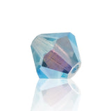 Preciosa Crystal Rondelle/4 mm - Black Diamond AB