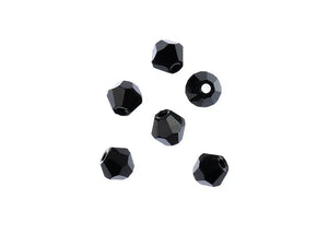 Crystal Lane 4 mm Bicone Opaque Black