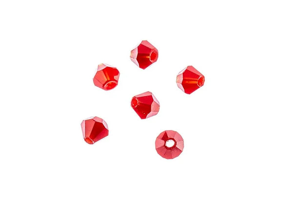 Crystal Lane 4 mm Bicone Opaque Red