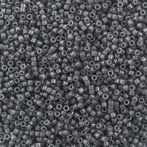 Delica 11/0 Duracoat Opaque Dyed Charcoal Grey