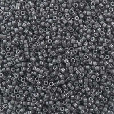 Delica 11/0 Duracoat Opaque Dyed Charcoal Grey