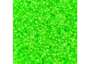 Czech 11/0 Crystal C/L Neon Green