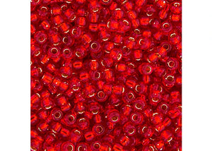 Miyuki 11/0 Flame Red Silver Lined