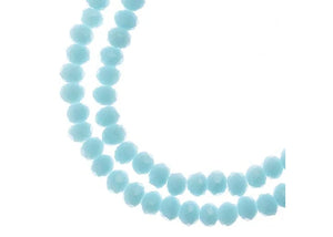 Rondelle 1.5x2.5mm Opaque Light Blue