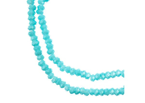 Rondelle 1.5x2.5mm Opaque Blue