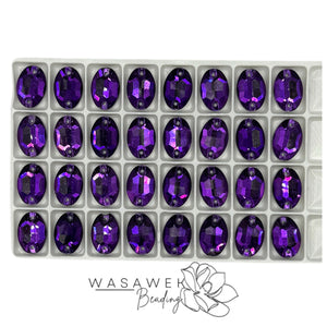 Purple Rhinestone Opal