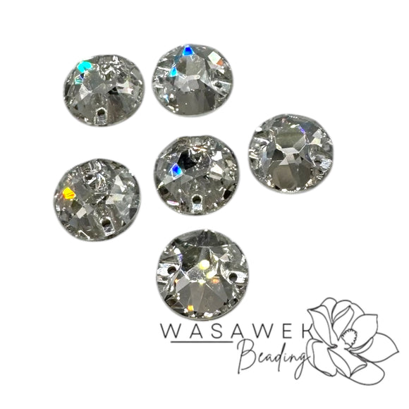 Silver Shade Rhinestone Glass