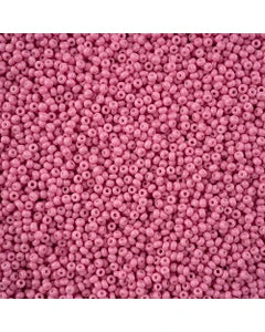 Czech 11/0 Bubble Gum Pink Chalk Dyed Solgel