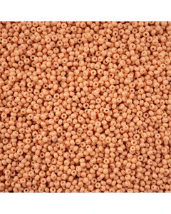 Czech 11/0 Light Brown Chalk Dyed Solgel