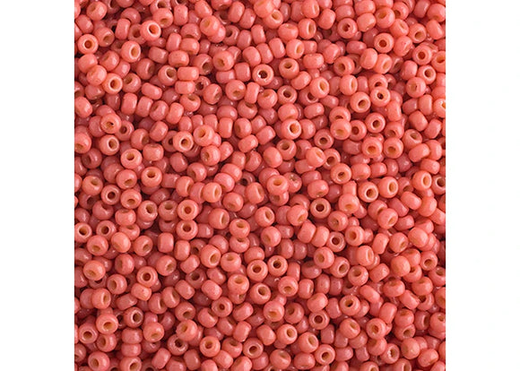 Salmon Pink Duracoat- 15/0 Miyuki Seed Beads