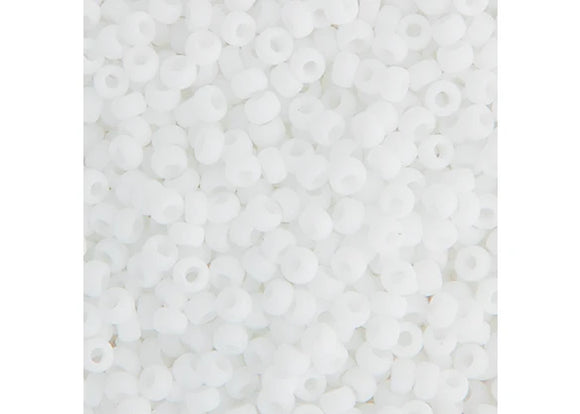 Chalk White Matte - 15/0 Miyuki Seed Beads