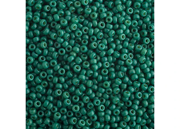 Spanish Palms Green Duracoat - 15/0 Miyuki Seed Beads