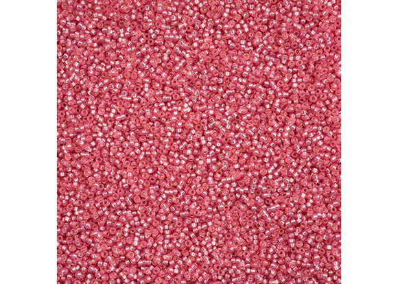 Medium Rose S/L Opal Dyed - 15/0 Miyuki Seed Beads